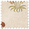 William Morris Lily Flower Embroidery, Madder - Roman Blind